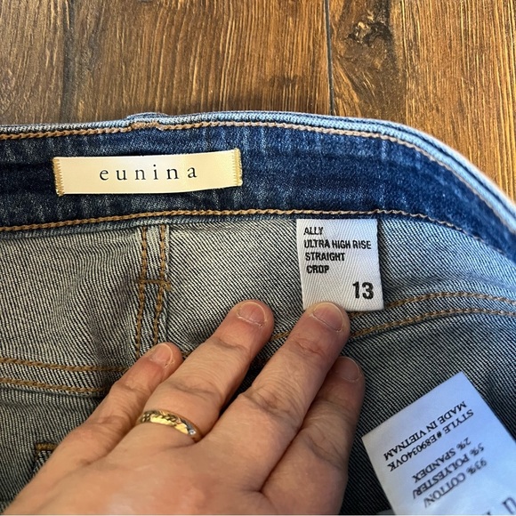 Eunina ally high rise straight leg jeans SZ 13/12 - Picture 7 of 8